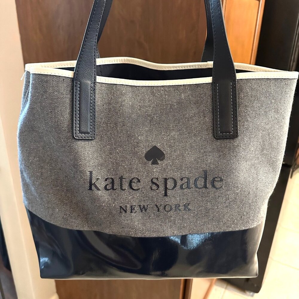 Kate Spade Signature Tote - Navy Blue